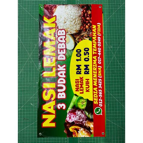 Custom Banner Banner Kenduri Banner Gerai Banner Kedai Available