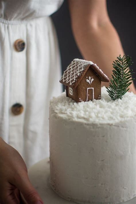 Pin By Melpo Siouti On Gingerbread Cottage Christmas Cake Coconut