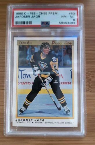 O Pee Chee Opc Premier Rookie Rc Jaromir Jagr Psa