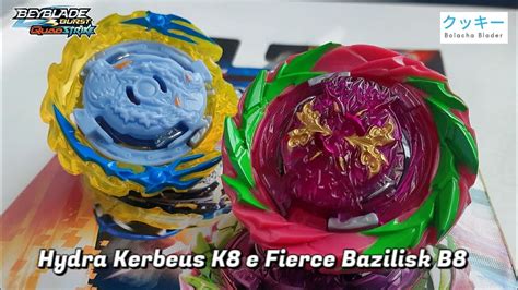 Unboxing Dual Pack Fierce Bazilisk B8 E Hydra Kerbeus K8 Beyblade Burst Quadstrike Youtube