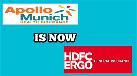 Apollo Munich Health Insurance Hdfc Ergo Merger Youtube