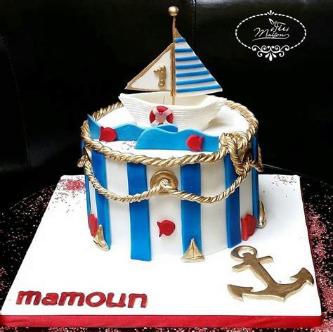 Sailing Boat Cake Decorated Cake By Fées Maison Cakesdecor