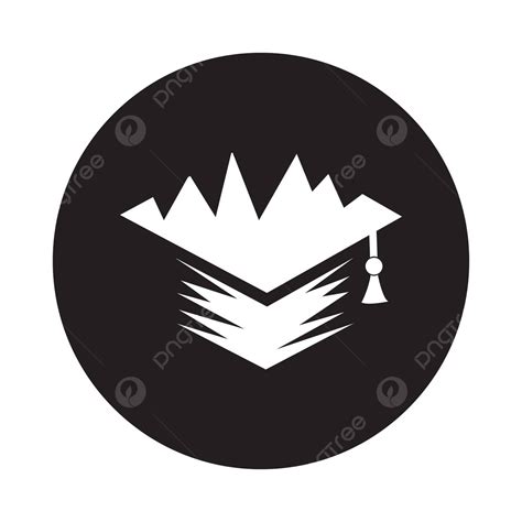 Sarjana Topi Logo Diploma Lulusan Perguruan Tinggi Vektor Diploma