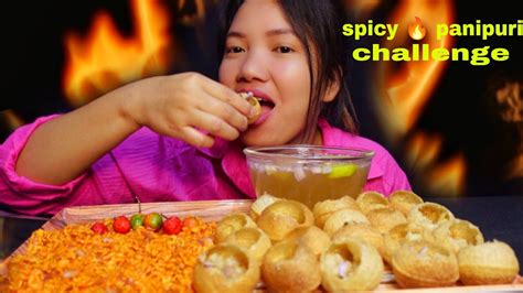 Spicy🔥 Panipuri Challenge Eating Spicy Panipuri And Chatpate Nepali