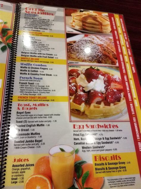 Menu At City Cafe Diner Huntsville Drake Ave Sw