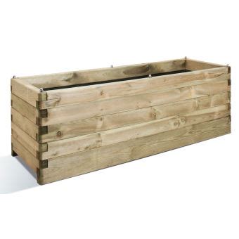 Jardinière en bois rectangulaire Oléa 150 Jardinières et bacs Achat