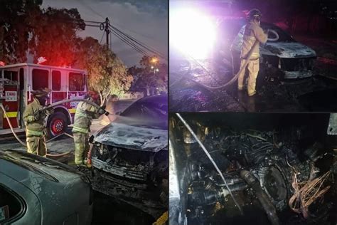 Fuego Dos Autos Se Incendiaron Durante La Madrugada De Este Domingo