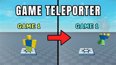 How To Create A GAME TELEPORTER In Roblox Studio Roblox Studio Guide