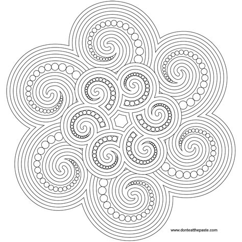 Spiral Coloring Pages Free Printable Coloring Pages