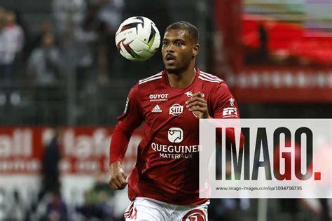 Brests Steve Mounie FOOTBALL Brest Vs Lyon Ligue 1 23 09 2023