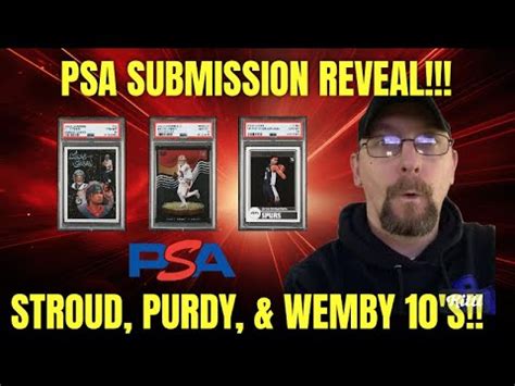 Psa Submission Reveal Stroud Purdy Wemby S Youtube