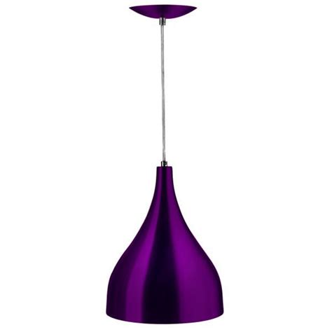 Lustre Pendente Gota Pequena Alum Nio Cm Roxo Metalico Madeiramadeira