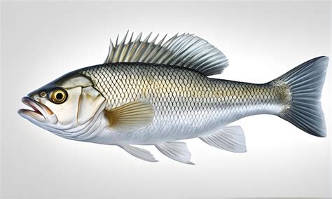 Premium Ai Image Largemouth Bass Isolated On White Background