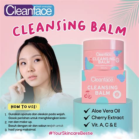 Jual Cleanface Cleansing Balm Pembersih Make Up Balm Shopee Indonesia