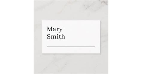 Underlined Minimalist Modern Business Card Zazzle