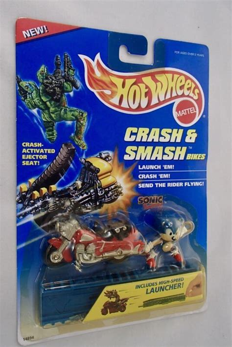 Vhtf Mattel Hot Wheels Crash Smash Sonic The Hedgehog Figure Toy Moc