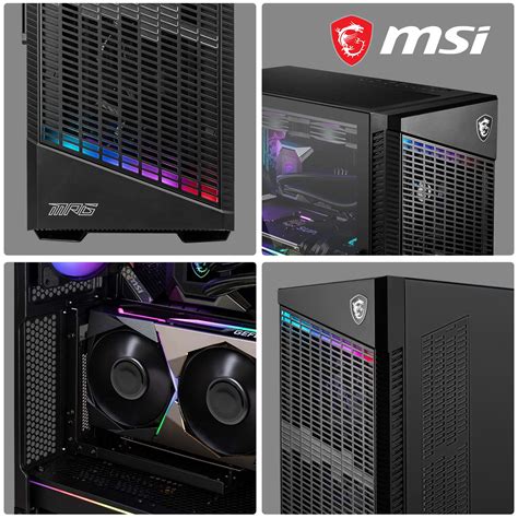 Msi Mpg Velox P Airflow Mid Tower Gaming Computer Case Black X