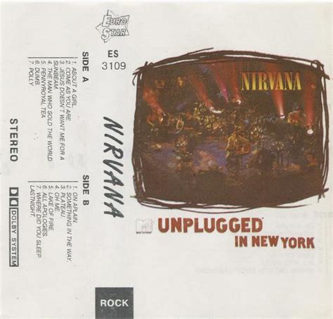 Nirvana Mtv Unplugged In New York 1994 Cassette Discogs