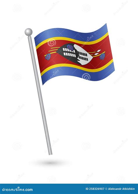 Eswatini Formerly Swaziland Map Icon Vector Trendy Cartoondealer