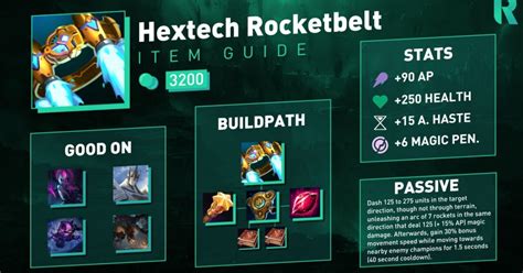 Lol Item Guide Hextech Rocketbelt Riftfeed