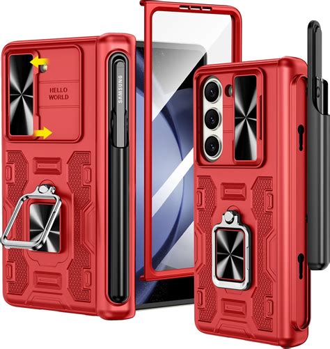 Vego For Samsung Galaxy Z Fold 5 Case With Stand 360°ring Magnetic Kickstand S