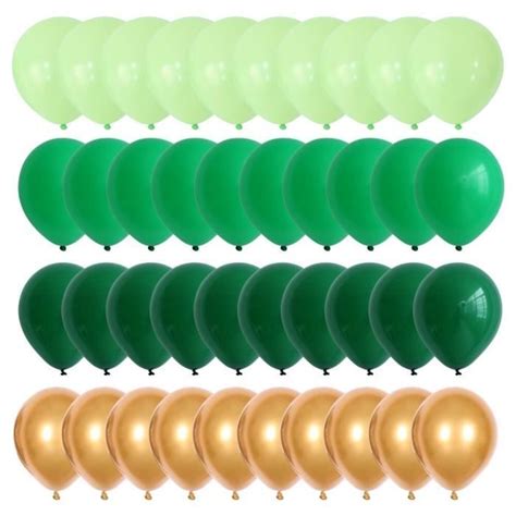 Ballons En Nuances De Vert Marbr Pi Ces Set Nuancier D Agate