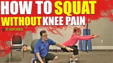 How To Squat Without Knee Pain YouTube