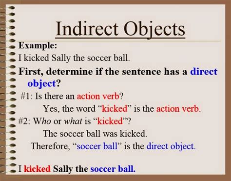 Sentences With An Indirect Object