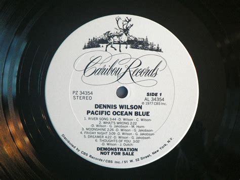 Dennis Wilson - Pacific Ocean Blue LP, Promo – Guitar Gallery of Alabama