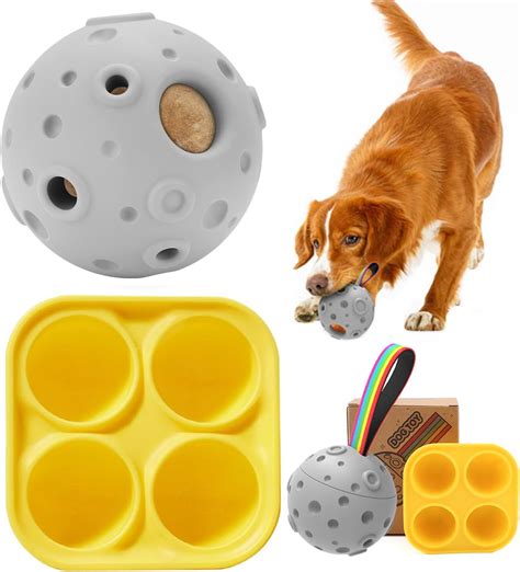 Amazon.com : Ceegook Interactive Dog Toys, Freezable Dog Treat Ball, DIY Dog Treat Dispensing