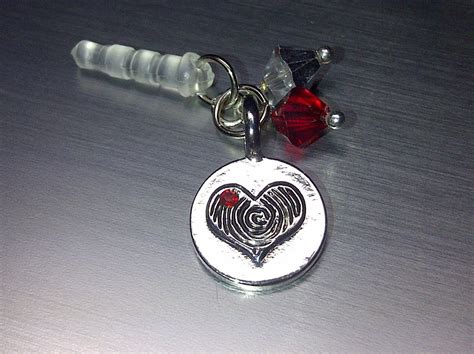 A Thumbody Loves Me Cell Phone Dust Plug Charm Etsy Swarovski