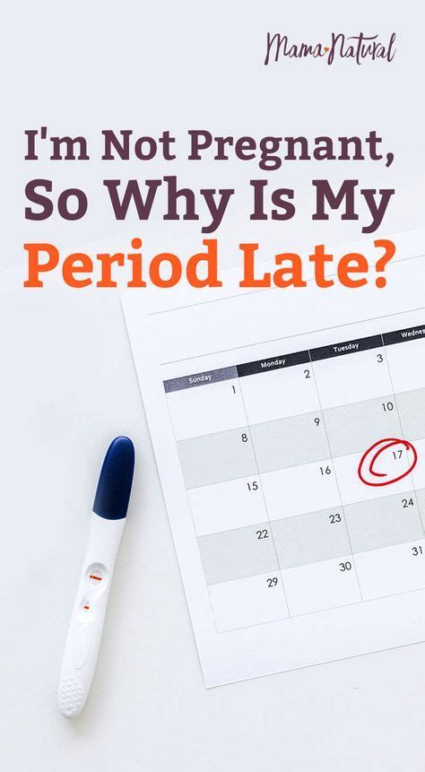 I M Not Pregnant So Why Is My Period Late Late Period Not Pregnant