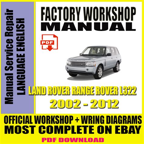 LAND ROVER RANGE ROVER L322 2002 2012 Service Repair Manual