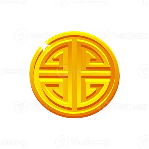 Blessing Chinese Coin 47429881 Png