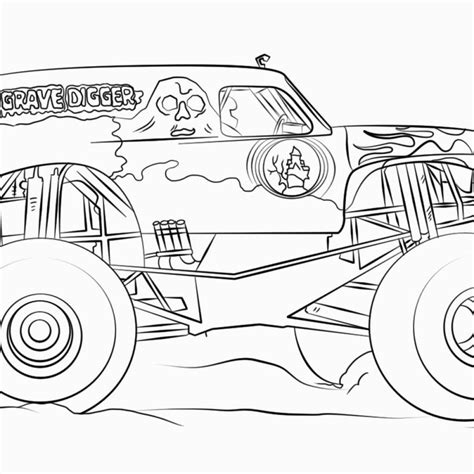 Printable Grave Digger Clipart