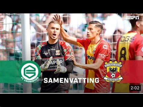 Keeper Maakt Binnen Minuten Een Eigen Goal Samenvatting Groningen