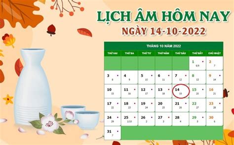 Lịch âm hôm nay bao nhiêu? Xem hướng và giờ xuất hành tốt ngày 14/10/2022