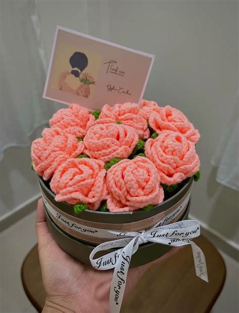 Crochet Roses In The Box Flores Hechas A Crochet Ramo De Ganchillo