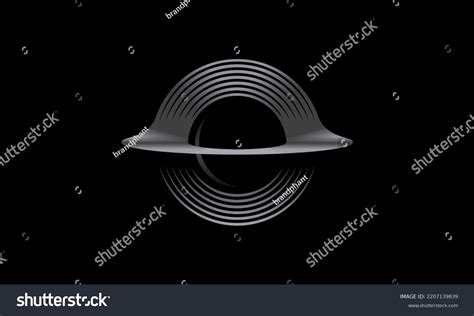 Black Hole Logo Design Space Cosmos Stock Vector (Royalty Free ...