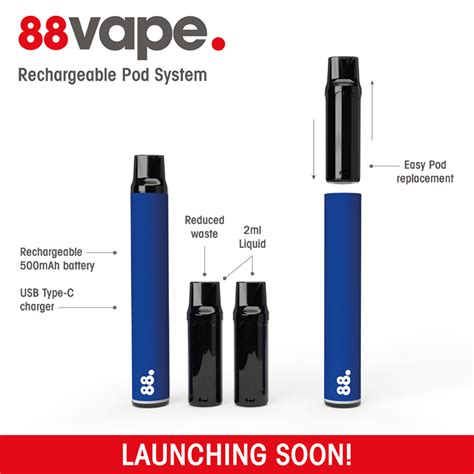 Coming Soon88vape Rechargeable Pod System Supreme