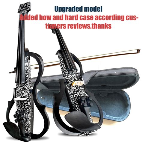 Snapklik Premium Carbon Fiber Electric Violin Full Size