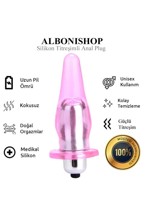 Albonishop Erotik Shopta En Çok Satılan Titreşimli Pil Ile Çalışan Titreşimli Anal Plug Fiyatı