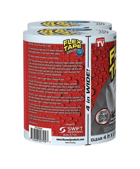 Flex Tape Clear, 2-Pack , 2 ct — Goisco.com