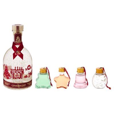 Ginologist Christmas Snowglobe Liqueur Baubles Set Ml Pnp