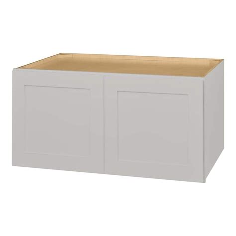 Hampton Bay Avondale Shaker Gray Quick Assemble Plywood 36 In Wall