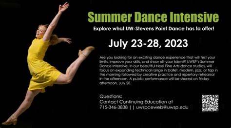 Summer Dance Intensive - University of Wisconsin-Stevens Point