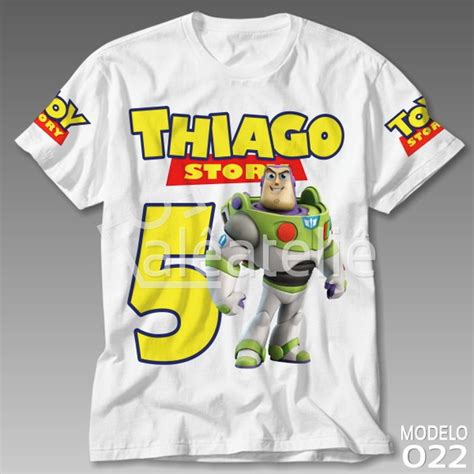 Camiseta Toy Story Buzz Lightyear Festa Personalizada Elo7