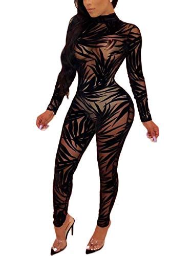 Look Stunning In A See Through Black One Piece Jumpsuit A Guide To