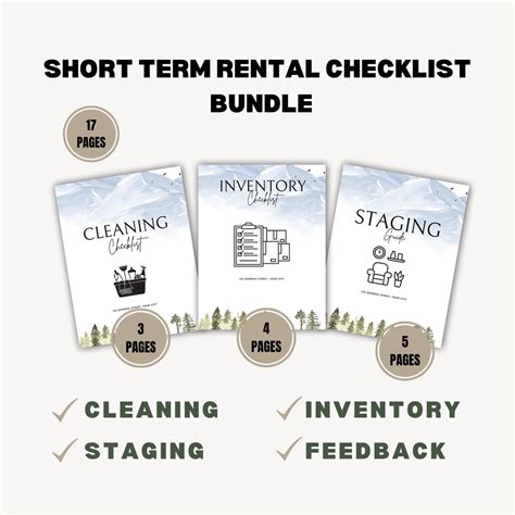 Airbnb Guest Turnover Binder Template Checklist Template Etsy