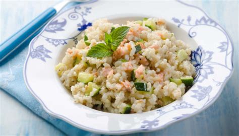 Riso Freddo Con Zucchine Salmone E Limone Leggero E Fresco